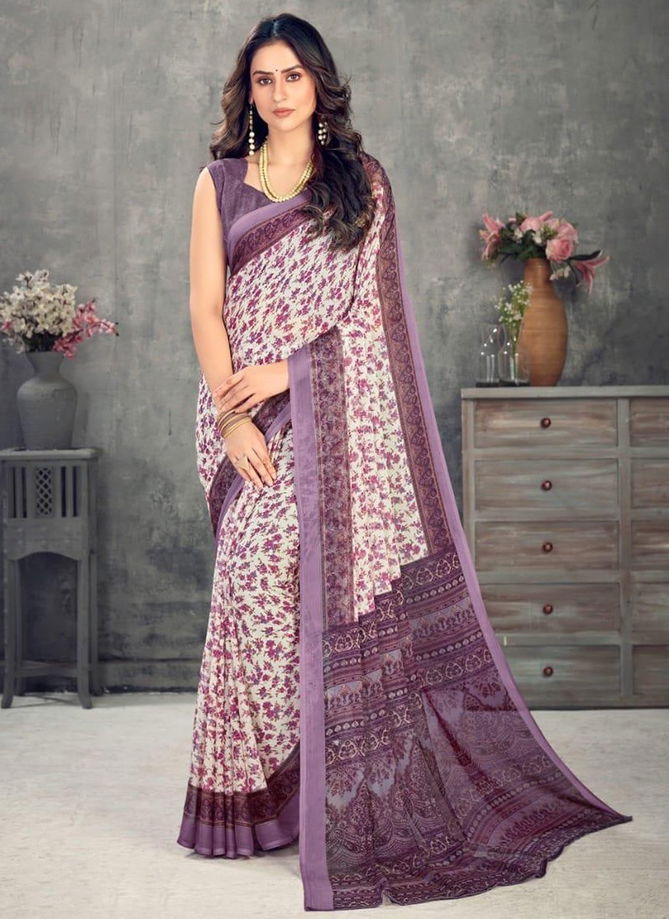 RUCHI KESARIYA CHIFFON 63rd EDITION Designer Casual Wear Chiffon Printed Saree Collection